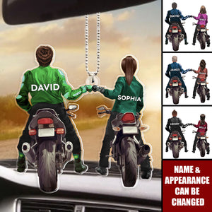 Personalized Gifts For Couple Ornament Biker Couple
