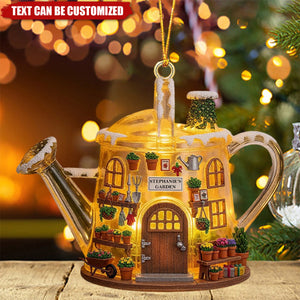 Garden House - Personalized Acrylic Ornament, Gifts For Gardeners