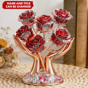 Blessed With The Best Grandma - Personalized Acrylic Block Plaque