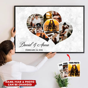 Two Hearts Entangled - Personalized Poster, Gift For Couples
