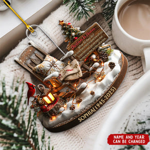 Christmas In Heaven - Personalized Christmas Acrylic Ornament