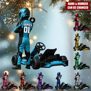 Personalized Formula 1 Acrylic Ornament: F1 Racer Gift