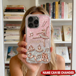 Graceful Ballerina - Personalized Full Print Phone Case, Gift For Dancers