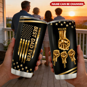 Best Dad Ever - Personalized Stainless Steel Tumbler