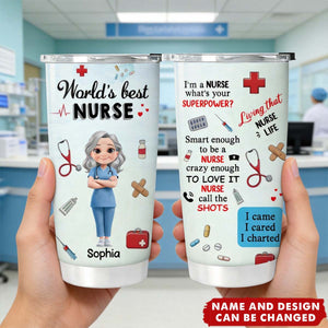 I Am A Nurse - Personalized Stainless Steel Tumbler