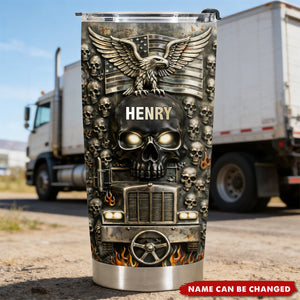 Symbol of Strength, Personalized Tumbler, Gift For Trucker Lovers