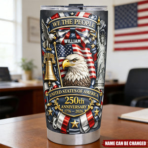 America 250th Anniversary Tumbler - Personalized Gifts