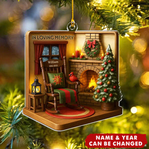 Never Truly Gone - Personalized Memorial Sympathy Acrylic Ornament For Loss Of Mom, Dad