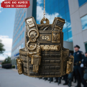 Serve & Protect - Personalized Christmas Acrylic Ornament