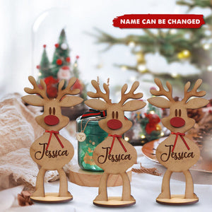 Christmas Is Where Cutest Reindeer Of All - Personalized Custom Reindeer Christmas Place Names
