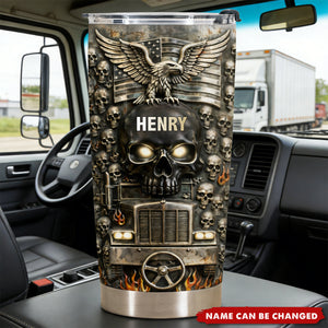 Symbol of Strength, Personalized Tumbler, Gift For Trucker Lovers