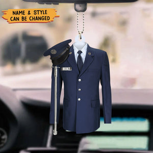 Military Uniform On A Clothes Hanger- Personalized Ornament