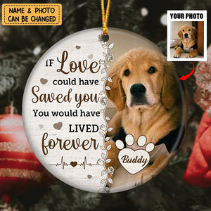 Always On Our Minds Forever In Our Hearts - Personalized Ceramic Photo Ornament