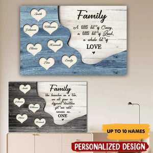 Family Gifts, Personalized Family Name Canvas, Gift For Parents, Mom And Dad