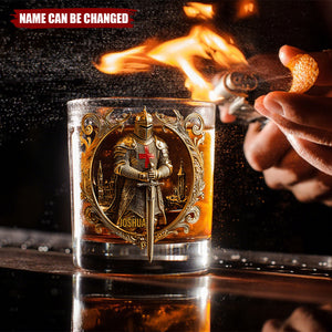 Knight Of God - Personalized Christian Whiskey Glass