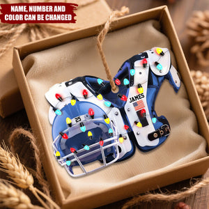 American Football - Personalized Christmas Acrylic Ornament