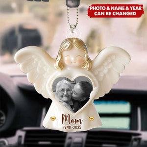 Acrylic Ornament Photo - Custom Photo Remembered With Love - Memorial Personalized Custom Ornament