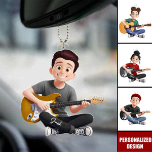 All I Need Is This Guitar - Personalized Acrylic Car Ornament