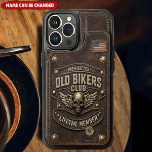 Old Bikers Club - Personalized Biker Fully Printed Wallet Phone Case