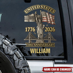 250th Anniversary - Personalized Decal