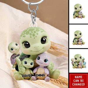 We Love You - Personalized Mother Custom Shaped Keychain