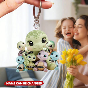 We Love You - Personalized Mother Custom Shaped Keychain