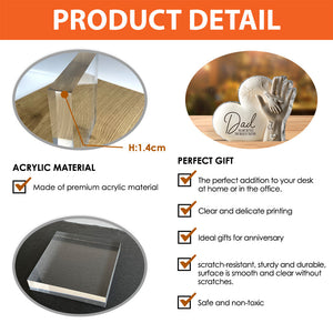 Dad You Are The Piece That Holds Us Together - Personalized Acrylic Plaque