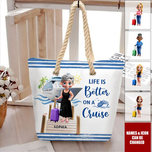 All My Cruise Crap - Personalized Beach Bag