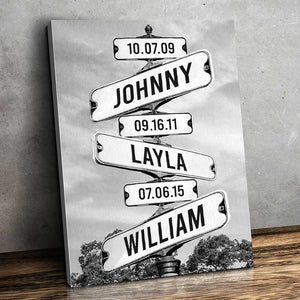 Where Love Never Ends - Family Personalized Custom Vertical Poster