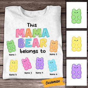 Personalized Mama Bear T Shirt MR101 85O58
