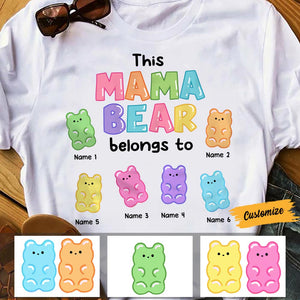 Personalized Mama Bear T Shirt MR101 85O58