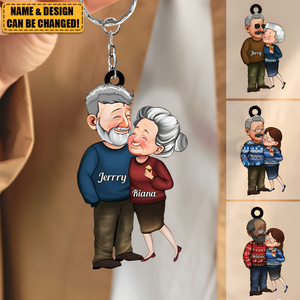 Grow Old With Me The Best Is Yet To Be - Personalized Acrylic Keychain