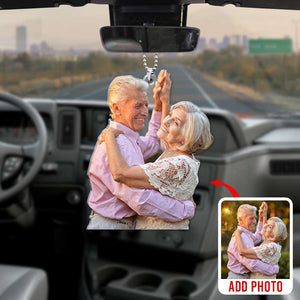 Personalized Couple Car Hanging Ornament-Upload Photo