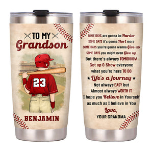Gift For Baseball Boy Steel Tumbler