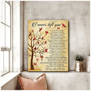 Sympathy Canvas Gift Ideas I Never Left You Cardinal Wall Art Decor