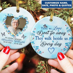 Always on my mind forever in my heart-Ornament Gift-Christmas Memorial Gift For Family Members