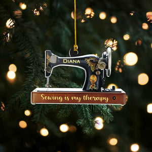 Personalized Sewing Machine Custom Name Acrylic Ornament