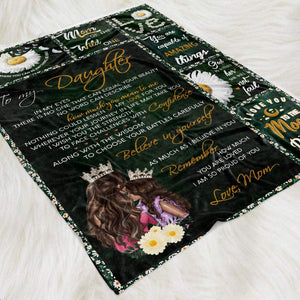 To my daughter fleece blanket – My love for you – Gift for daughter from mom – Birthday gifts, blanket with quotes