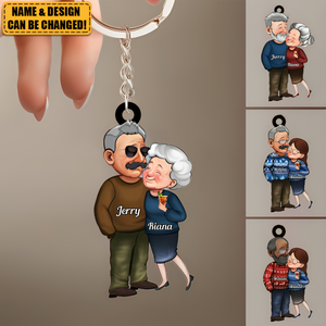 Grow Old With Me The Best Is Yet To Be - Personalized Acrylic Keychain