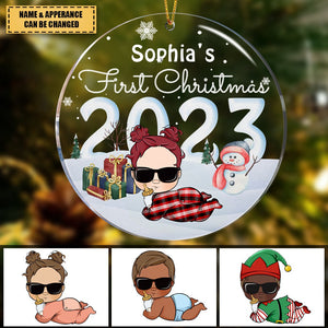 Baby's First Christmas 2023 - Personalized Acrylic Ornament