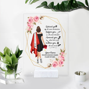 Personalized Acrylic Plaque -Gift for Graduation Keepsake