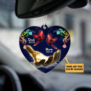 Memorial Dad & Mom Custom Name & The Year Acrylic Ornament