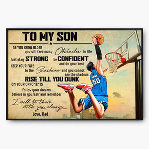 Personalized Basketball Poster-Gifts For Basketball Lover