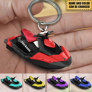 Personalized Water Craft Boat Acrylic Keychain