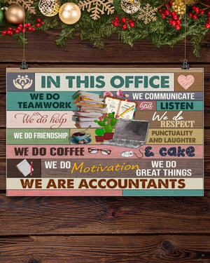 Social Worker We Are A Team Horizontal Poster