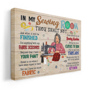 In My Sewing Room - Personalized Poster - Gift For Quilter, Sewer