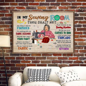 In My Sewing Room - Personalized Poster - Gift For Quilter, Sewer