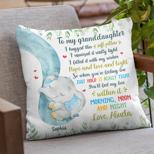 Morning, Noon and Night, I Always Love You - Family Personalized Custom Pillow - Gift For Family Members