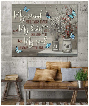 Sympathy Canvas Gifts My Mind Butterfly Wall Art Decor