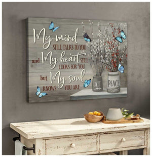 Sympathy Canvas Gifts My Mind Butterfly Wall Art Decor